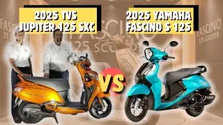 🔥Who is the best🔥2025 YAMAHA FASCINO 125 VS TVS JUPITER 125 COMPARISON DETAILS FEATURES MALAYALAM