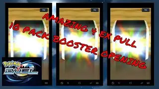 CRAZY 10 PACK BOOSTER OPENING 4 EX PULLS Pokemon Duel F2P