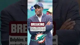 Dolphins and GM Chris Grier have mutually agreed to part ways #nfl #shorts
