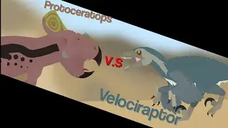 Protoceratops V.S Velociraptor ( Short Mesozoic Animation )