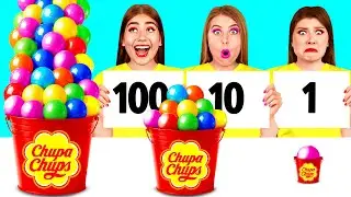 100 Слоев Еды Челлендж | Смешные Моменты от Crazy DO