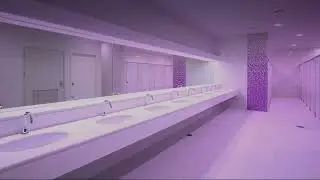 you're in a bathroom at a party but pastel ghost is the dj