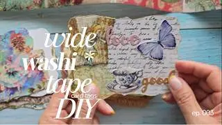 How to use washi tapes to create vintage style card tags