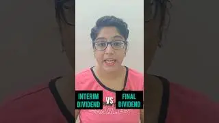 Interim Dividend Vs. Final Dividend #dividend #shorts #youtube #youtubeshorts #stockmarket #nse #bse