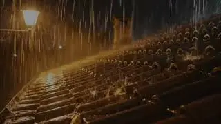 Goodbye insomnia with heavy rain and thunder roaring on the roof tiles in the residential area