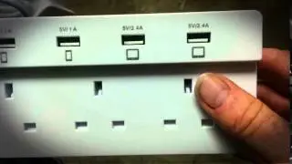 FlePow&trade; 4-Grounded AC Plugs Power Sockets
