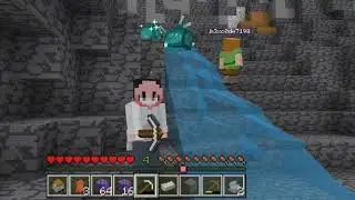 Suicidal glow squid in MineCraft