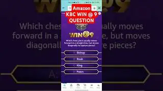 KBC Ghar Baithe Jeeto Jackpot | WIN@9 Question & Answer | Amazon Quiz | Win 100000 Rupees | KBC 2025