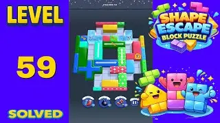 Shape Escape Block Puzzle Level 59 - SOLUTION