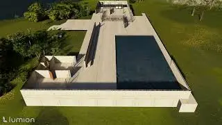 BARCELONA PAVILION - PLAN CUT