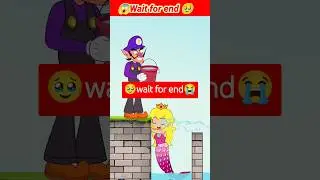 Greed Mermaid Pricess Peach & Good Mario VS Greedy Waluigi are? &hearts;️🥹 Which you#shorts #tiktok #viral