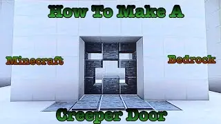 How To Make A Creeper Face Piston Door In Minecraft Bedrock Edition!!!
