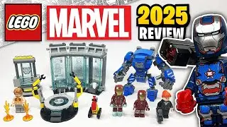 LEGO Marvel 76315 Iron Man's Laboratory: Hall of Armour Set Speed Build