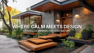 Modern Rustic Living Room Ideas | Blending Sustainable Luxury & Minimalist Architecture House Tour
