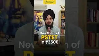 New Batch for PSTET Starting @ ₹3500 | DD Academy Punjab