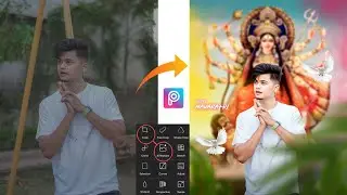 Navratri Photo Editing Tutorial PicsArt || PicsArt Durga Puja Photo Editing  || Maa Durga Photo Edit