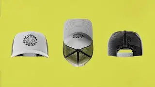 3D Trucker Hat Mockup (No Plugins) - Blender Tutorial