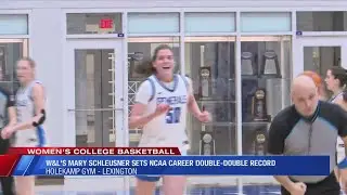 Washington & Lee's Schleusner Breaks Division III Double-Doubles Record in 22-Point Win over Roanoke