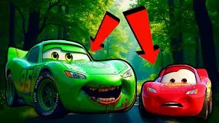 Big & Small vs Epic Escape: McQueen and Dinoco VS ZOMBIE FIRE TRUCK Eater Cars in BeamNG.Drive