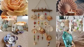 Unique Sea Shell Craft Projects | Aesthetic Home D&eacute;cor DIY @myartworld-n 