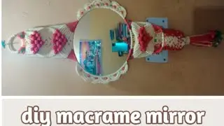 How to make macrame mirror / new macrame mirror design /macrame tutorial