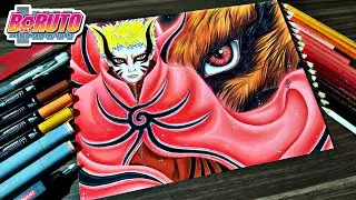 Speed Drawing Naruto Modo Bárion And Kurama [ Boruto Naruto Next Generations ]