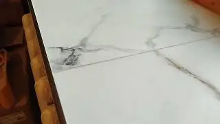 Window sill made of porcelain tiles