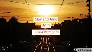 May and June 2019 Pick 4 numbers using the 1111 rundown!!!