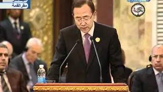 At Arab League summit in Baghdad, Ban urges region's leaders to 'listen to the people