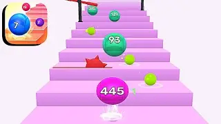 Stair Balls ​- All Levels Gameplay Android,ios (Levels 1-4)