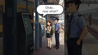 Simple English Conversation | Girl Asking Guard for Help #englishforbeginners #speakingeveryday