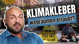 Stau beenden, Klima-Kleber wegräumen - ist das erlaubt? Notwehr oder nicht?