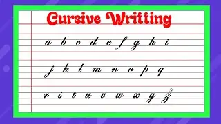 Cursive Writing a to z !! How To Write Cursive Letters a to z @runaikids