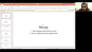 Class 7 - Delta Hedging Toy demo + Other greeks intro