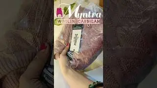 Myntra Woolen Cardigan 😍 | Winter Must Have ❄️ | Affordable & Cozy 💕 #viral #shorts #myntra #winter