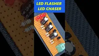 LED Chaser ! BC547 Transistor LED Flasher ! Project #diy