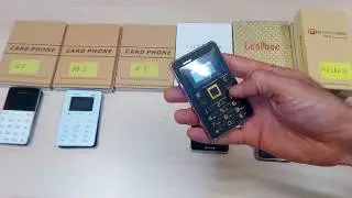 Обзор Мини телефонов Cardphone. AIEK M4, AIEK M5, QMART Q5, AIEK K5, MELROUSE G1, AEKU I6.