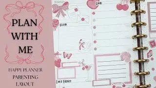 Plan With Me | Happy Planner Parenting Layout | Kellofaplan Happy Valentine's Day