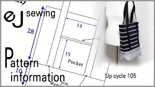 EJ-Pattern 105/Pattern information/Share Patterns/One-handle handbag/DIY/CRAFTS/MAKE A BAG/패턴 공유