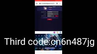Mlbb 2021 newest 7 redeem codes by L.P(100%work)😄😄😄