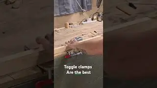 toggle clamp making it easy #woodworking #wood #diy #tools #clamps #toggle #viral #music #blessed