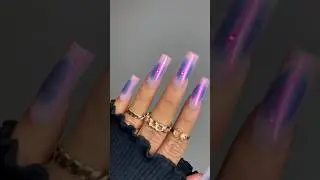 MAGIC LIQUID CHROME😍 all products by @VARNAIL #shorts #chrome #nails #nailart