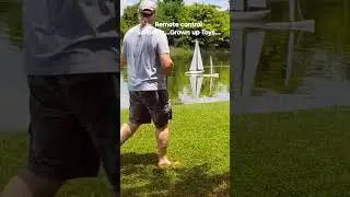 Remote control sailboats... Grown-up toys lol.. #sailing #sailboat #remotecontrol