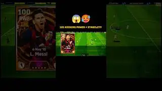 106 epic Messi kick Power and accuracy 🥵😱 || PES UNOFFICIAL #efootball2024 #pes #ff  #pes2021 #messi