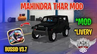 New Mahindra Thar Mod Tamil | Bus Simulator Indonesia | Mahindra Thar Mod In Bussid #mahindrathar