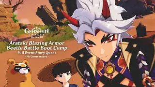 Arataki Blazing Armor Beetle Battle Boot Camp!《Full Event Quest - ENG》No Commentary | Genshin 4.3