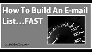 How To Build An Email List Fast And Easy