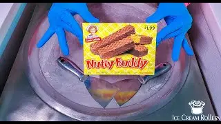 Nutty Buddy Ice Cream Rolls | Satisfying Asmr Rolled Ice Cream