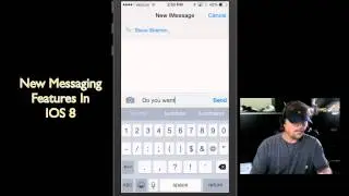 Send Voice Messages On iPhone ~ New iPhone Messaging Features In IOS 8