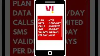 Vi 84 Days Prepaid Recharge Plans -  2023